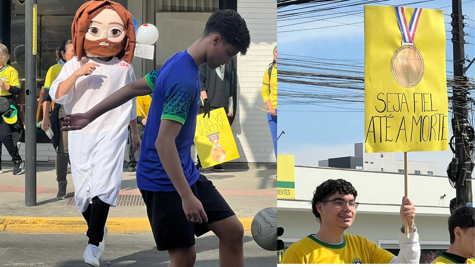 Evangelismo com o tema da Copa leva a mensagem de Cristo às ruas e impacta vidas